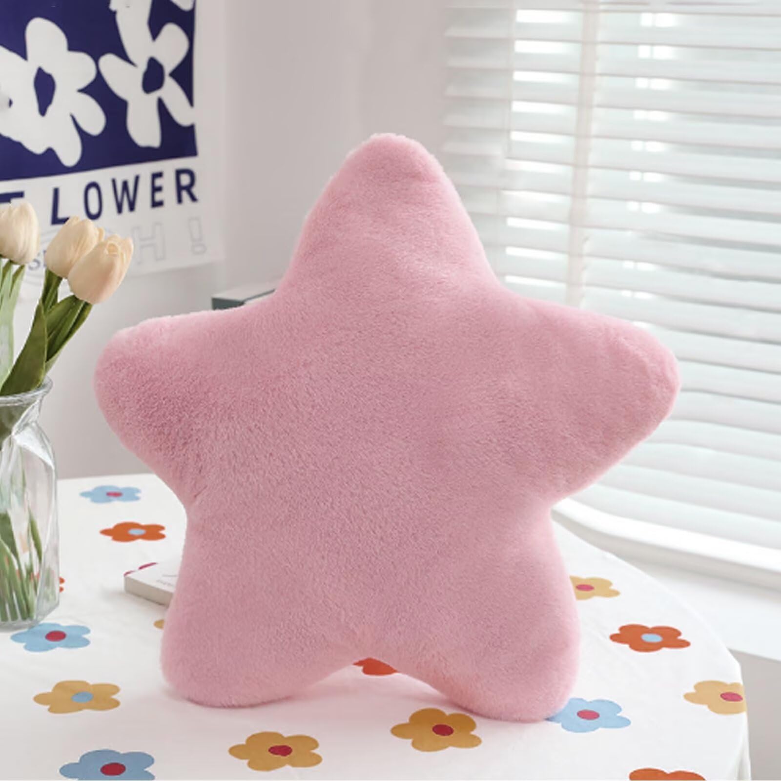 Bettschlange Kuschelkissen Kinder, Stern Kinderkissen, Weiche Flauschige Sternenkissen, Kissen Kinderzimmer Sternform Dekokissen für Mädchen & Jungen Zuhause Schlafzimmer