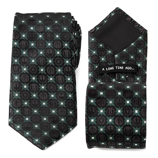 Cufflinks Inc. Star Wars Symbols Black Mens Tie