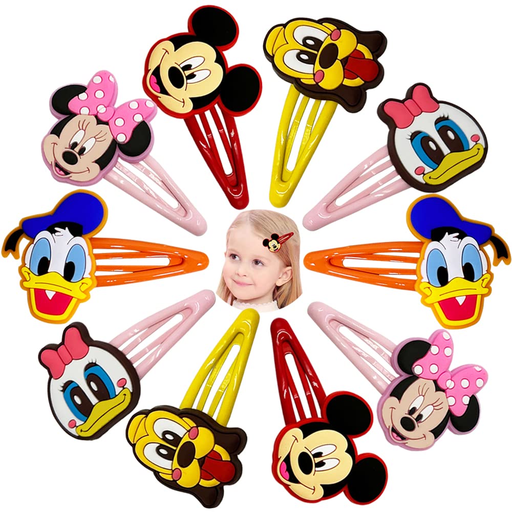 YGCHEN Mouse Clips de Pelo Niña Horquillas Pelo Mouse Pinzas de Pelo Pequeñas Accesorios Adorable Pernos de Pelo Niña Cumpleaños Horquillas (10 Piezas)