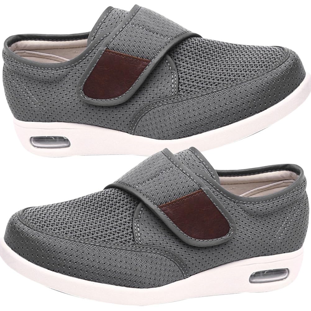 Orthopädische Leichte Schuhe Extra Weite Laufschuhe Herren Straßenlaufschuhe Bequeme atmungsaktive Outdoor Joggingschuhe rutschfest Turnschuhe Einstellbar Walking
