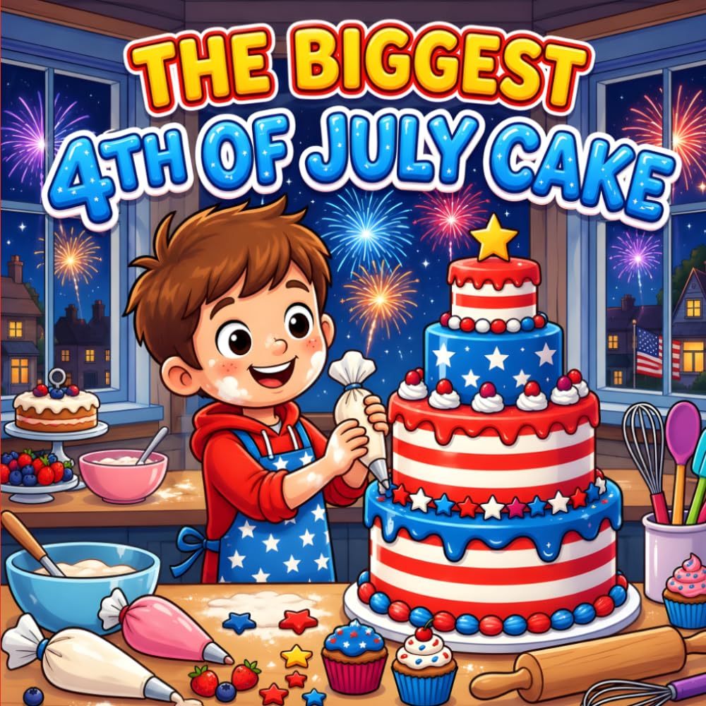 The Biggest 4th of July Cake Books for Kids: A Fun Family Story for Independence Day and the 250th Anniversary USA Celebration
