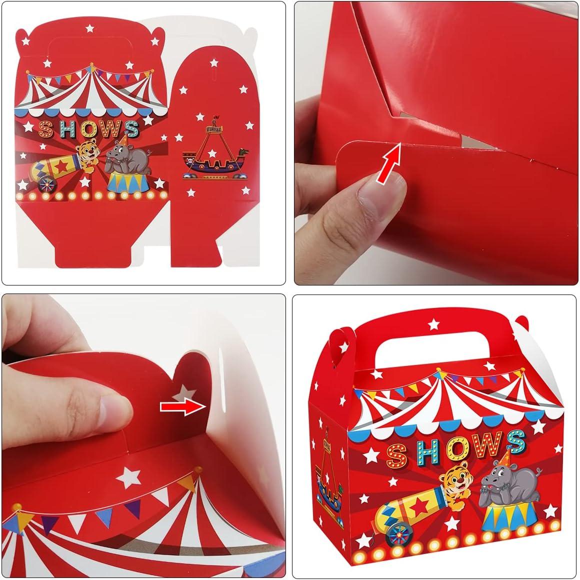 Cieovo 24 Pack Circus Party Favor Boxes - Carnival, Baby Shower & Kids Birthday Theme Party Decorations - Image 4