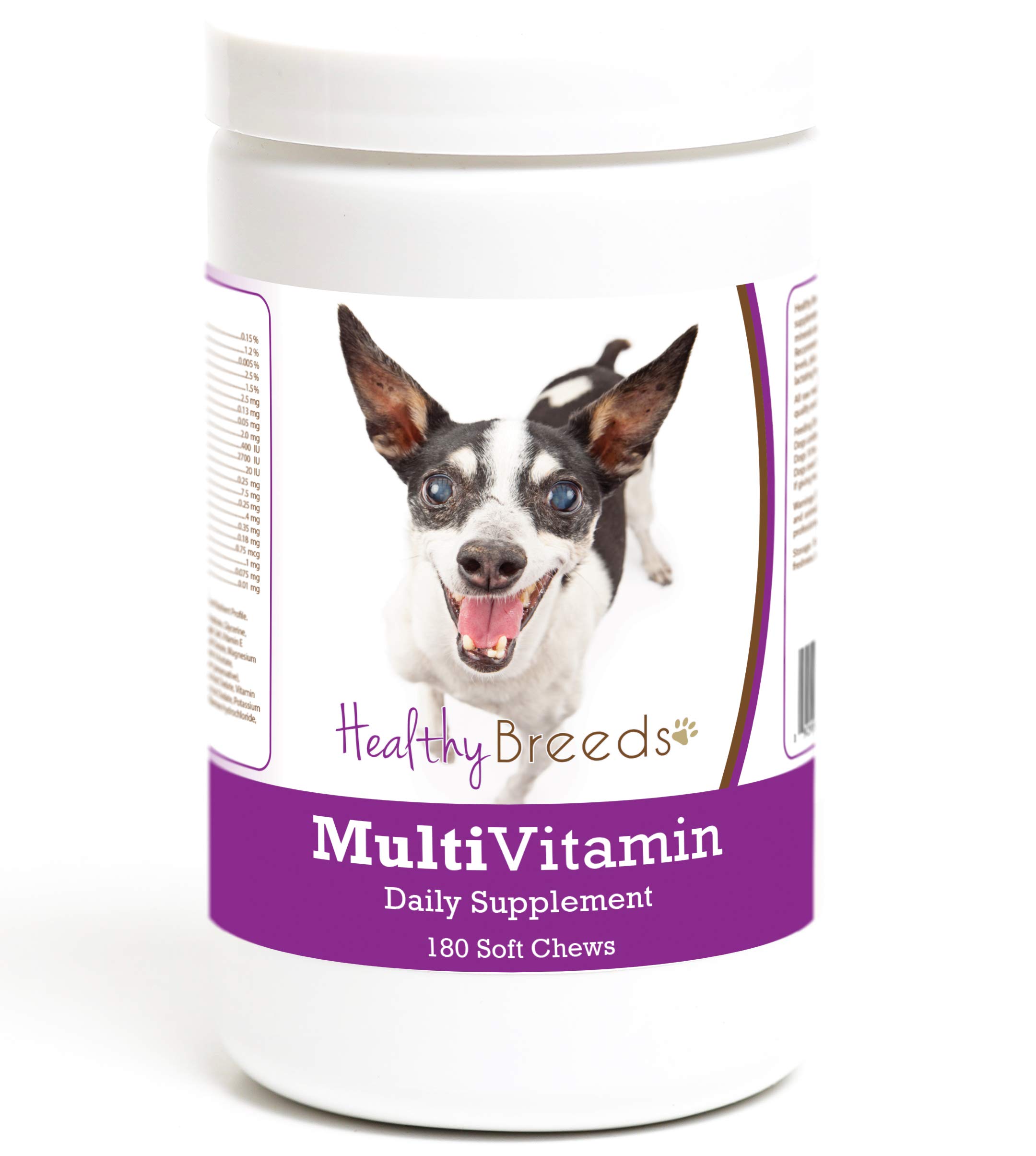 Healthy Breeds Rat Terrier Multivitamin Soft Chew for Dogs 180 Count