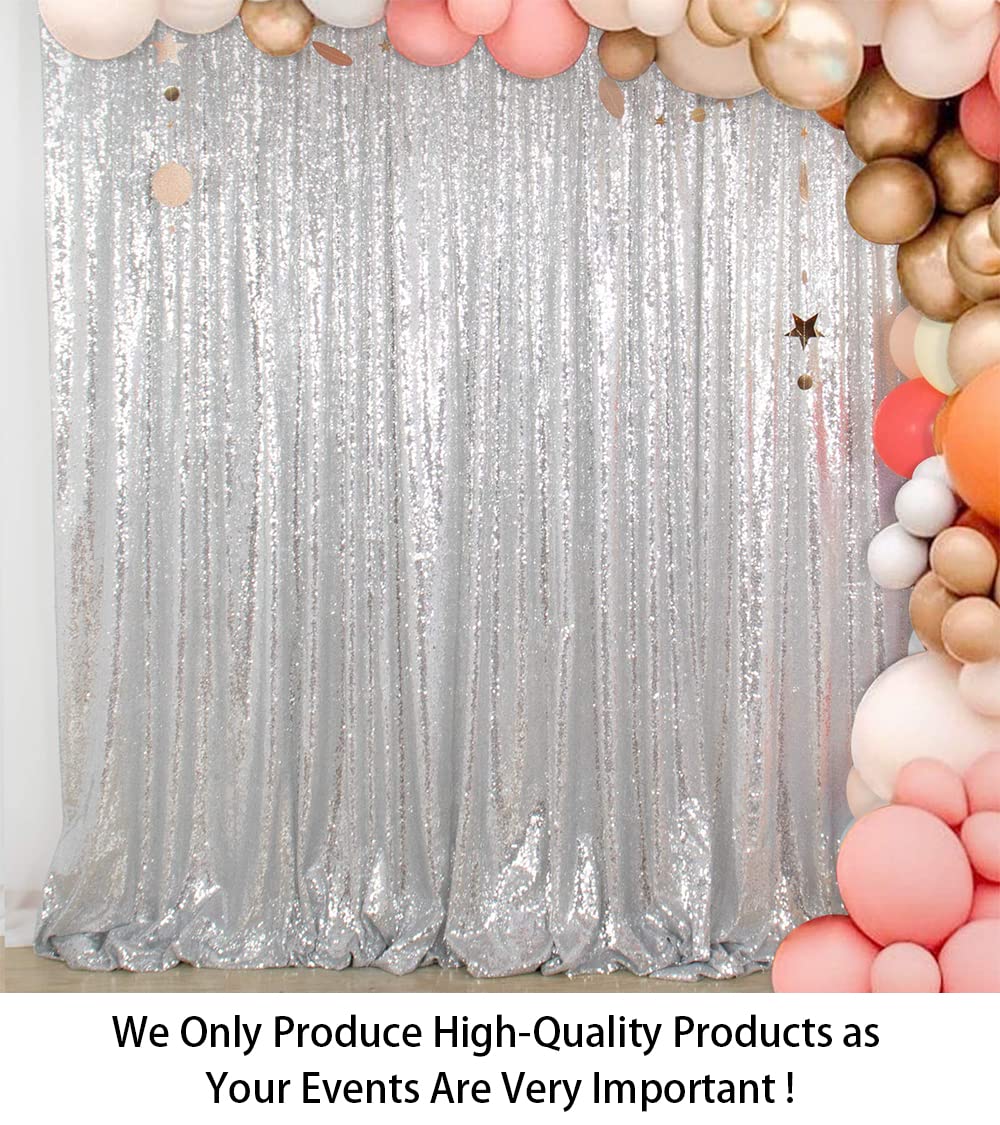 shidianyi 4 ftx6ft-sequin - Sfondo con paillettes per decorazione Xmas 4FTx6FT