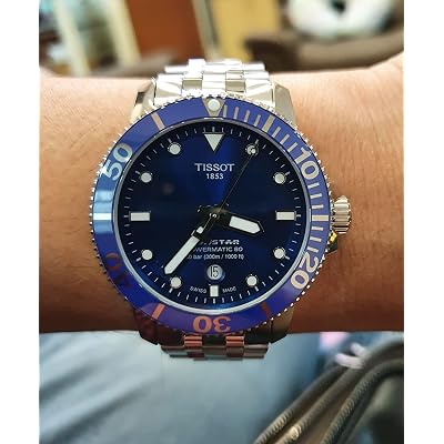 Buy Tissot Men's Seastar 660/1000 Stainless Steel Casual Watch Grey  T1204071104100 Online in Indonesia. B07D2B9DRV