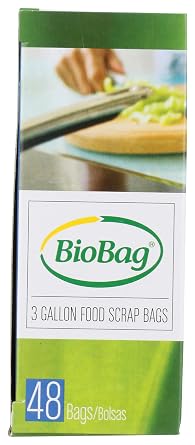 Biobag 3 Gallon Food Scrap Compost Bag, 48 CT