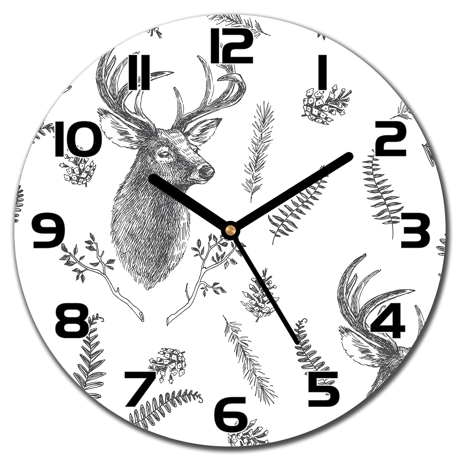 Horloge en verre moderne 30 cm pour resoudre vos problemes de lisibilite
