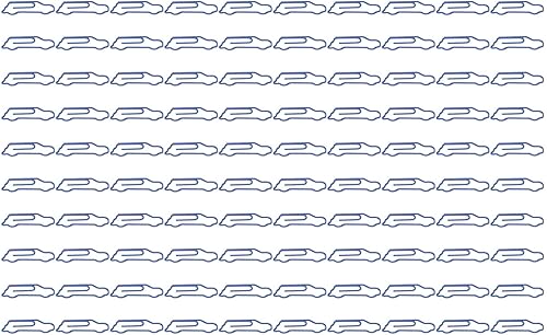 Miniatura 5 de Fdit 100 clips de papel con forma de coche, de metal, lindos clips de oficina portátiles para papeleo, oficina, escuela, clips para marcapáginas