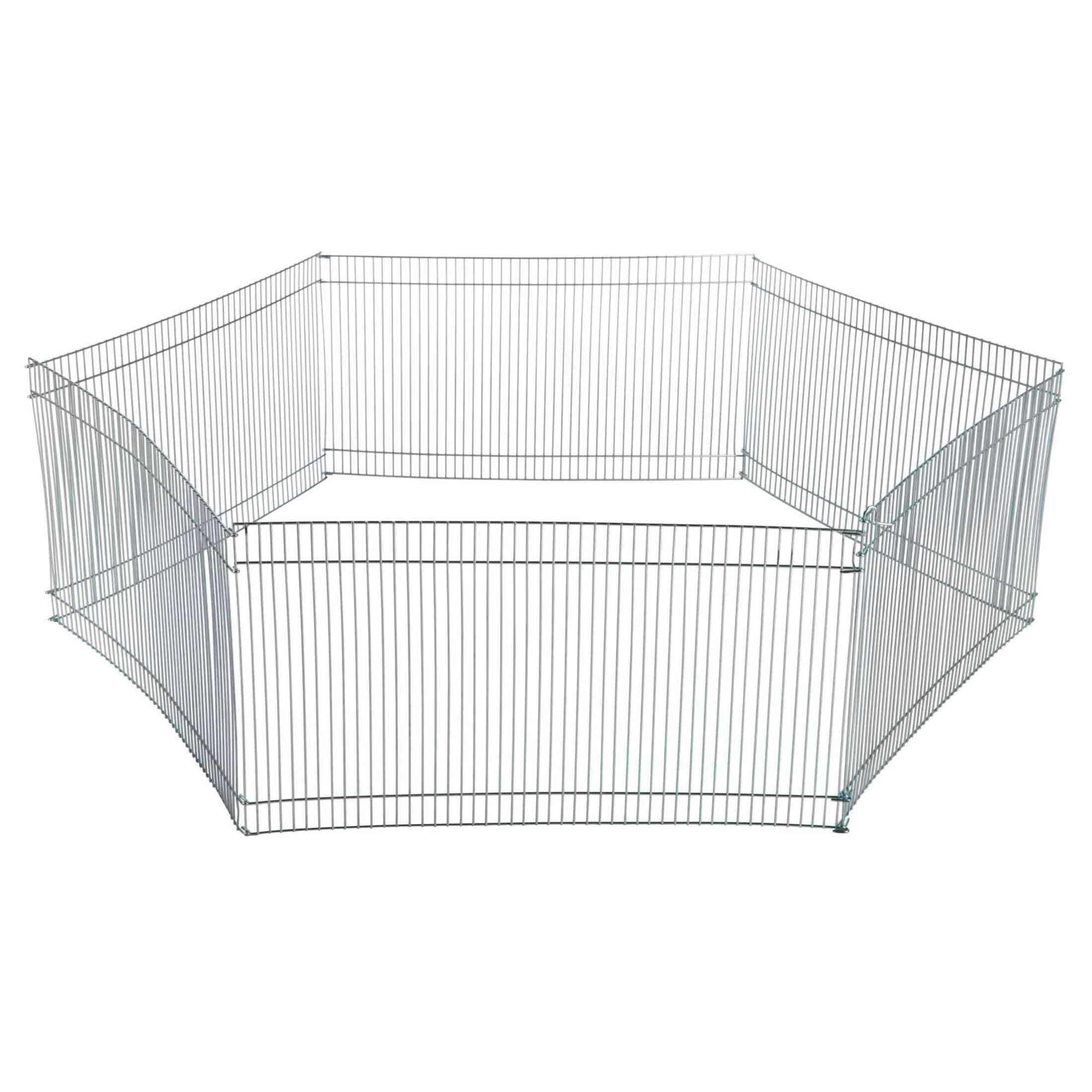 TRIXIE LARGE INDOOR HAMSTER SMALL ANIMAL GALVANIZED ENCLOSURE PLAY PEN RUN 90X25