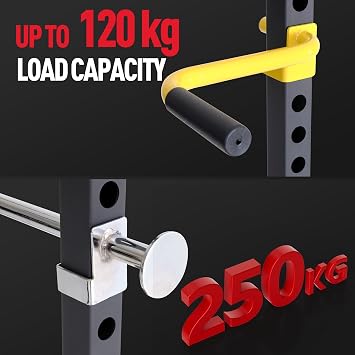 Ultrasport Power Rack, Fitness Rack, Multifunctional Rack For Effective Full Body Training, Solid Steel Construction, Perfect For Beginners And Professionals, Home Gym, Fitness Tower, Black/Red