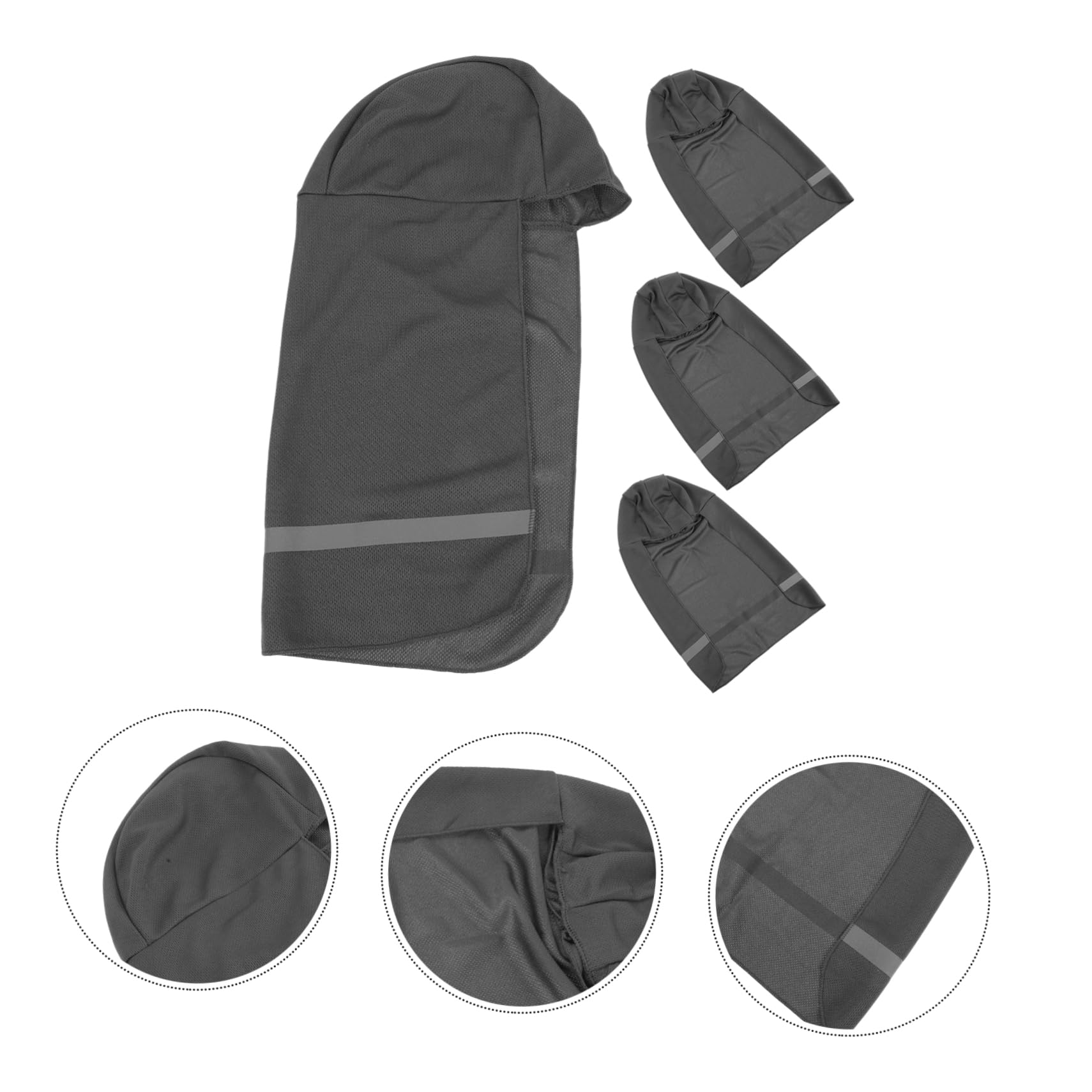 SHINEOFI Parasol Construcción De Cascos Sombreros Duros Protector De Cuello Plegable Sudor Bandas Forro De Enfriamiento De Casco Gorra con Cuello Visera Tela Gris Oscuro