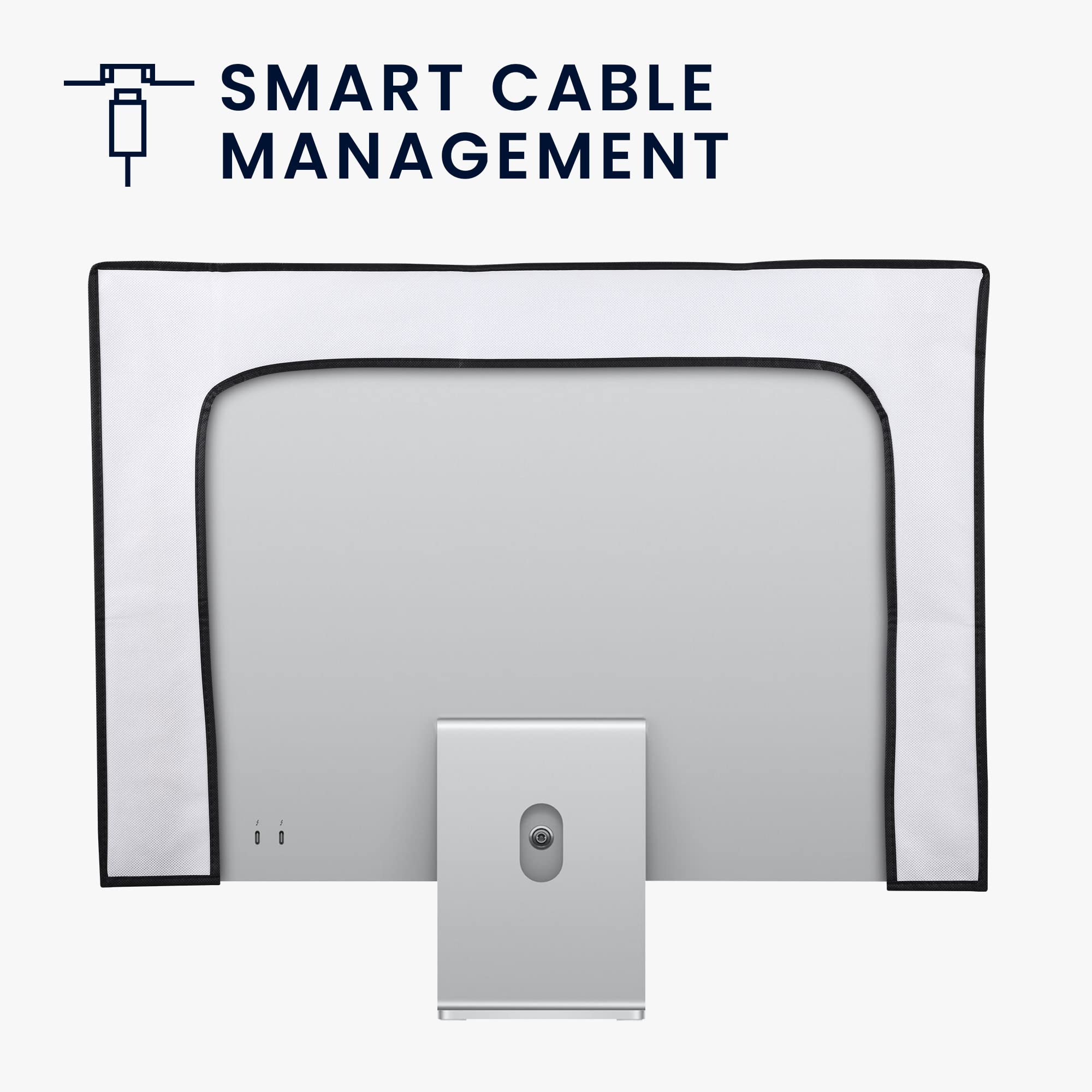 kwmobile Computer Monitor Cover Compatible with 27-28