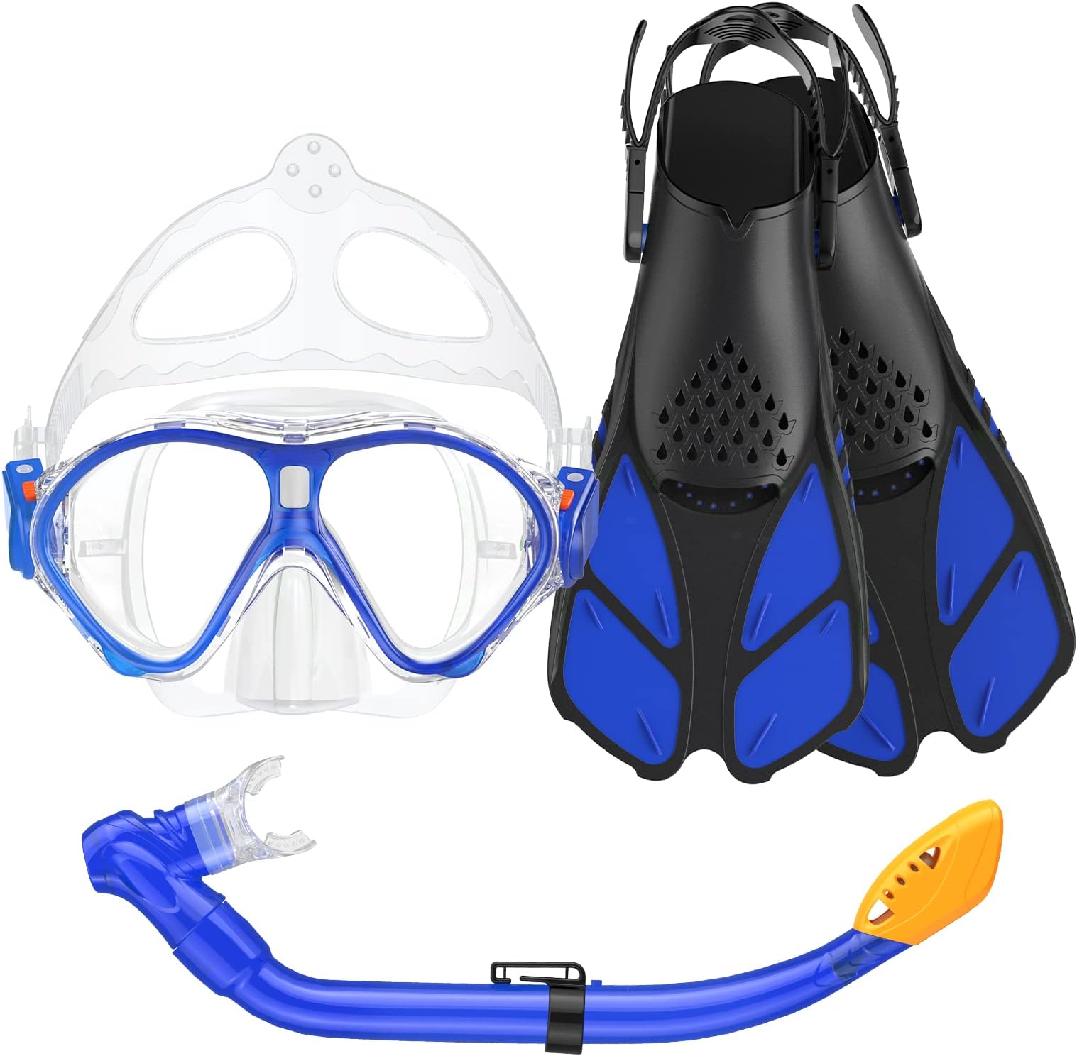 Seovediary Kids Snorkel Set, Snorkeling Gear for Kids with Mask Fins
