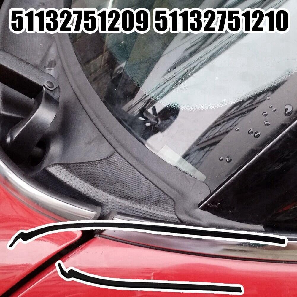 Joint de Capot D'Essuie-Glace pour Mini R55 2007-2015 pour Mini R56 R57 2006-2015 51132751209 51132751210 Pièces de Rechange Automobiles