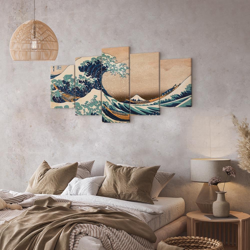 murando - Quadro Acustico 5 pezzi schiuma acustica Quadri Moderni Grandi - Camera da Letto Matrimoniale - Stampa su Tela - Pannelli Fonoassorbenti Decorativi - Fonoassorbente Acustiche
