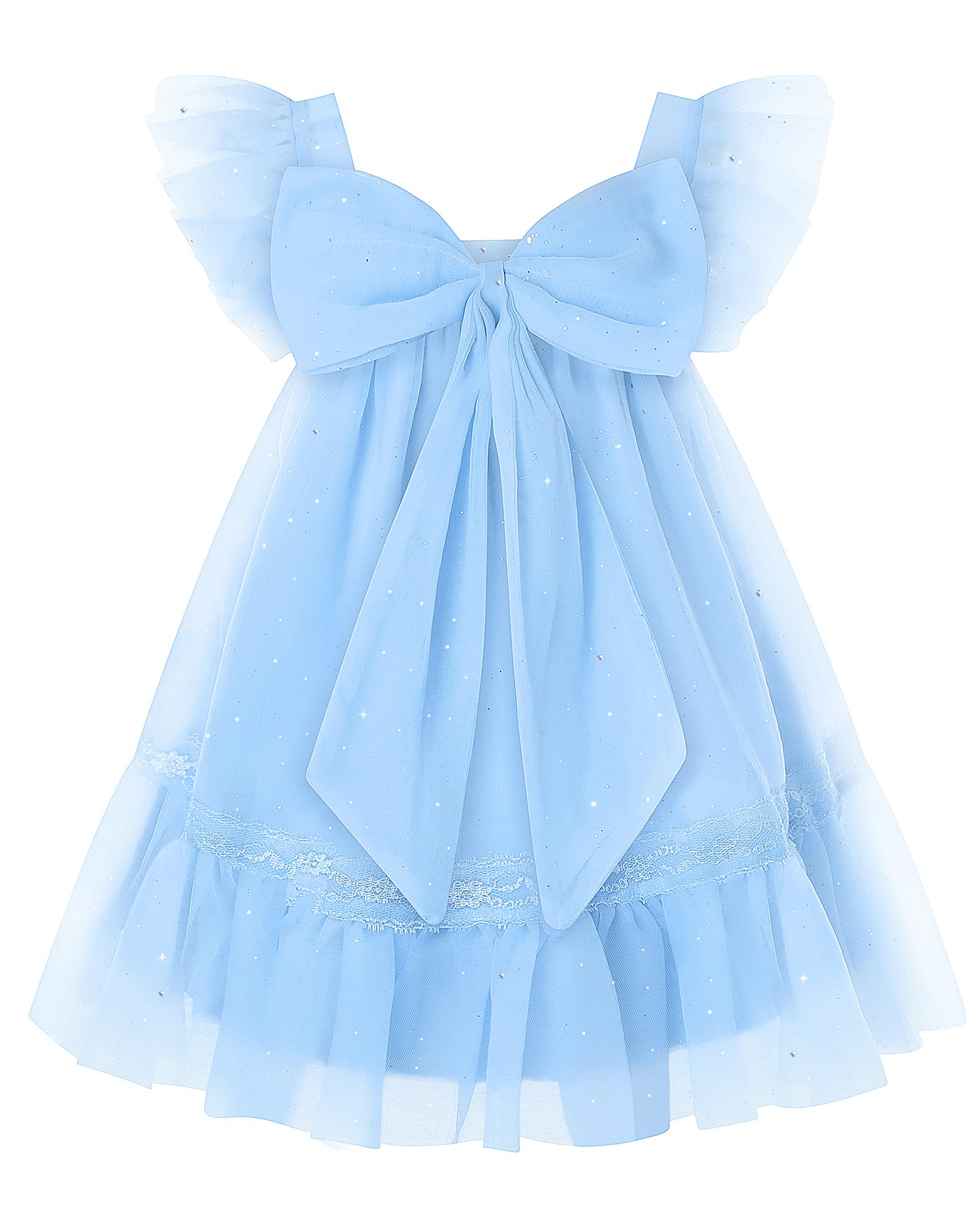 ZOEREA Vestido de Tul para niña pequeña, Volantes, sin Mangas, Vestido para niña para cumpleaños y Tiempo Libre 18M–6 años
