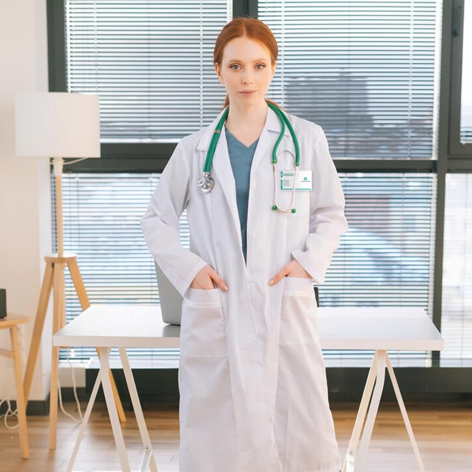 20 Pcs Pin Style Name Badge Holders Name Tags with Pins Clear Plastic ID Tag Holder Horizontal ID Card Holder with 20Pcs Inserts Fit Card for Meeting Seminar Show Event Conference(3.58x2.16 inch) - Image 3