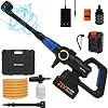 High Pressure Washer, Cordless Rechargeable, Water Pressure Washer, Home Use, Car Washer, 6 MPa Maximum Discharge Pressure, Water Injection Volume: 5.2 Lmin, 24 V, 500 W, Self-Priming Type,