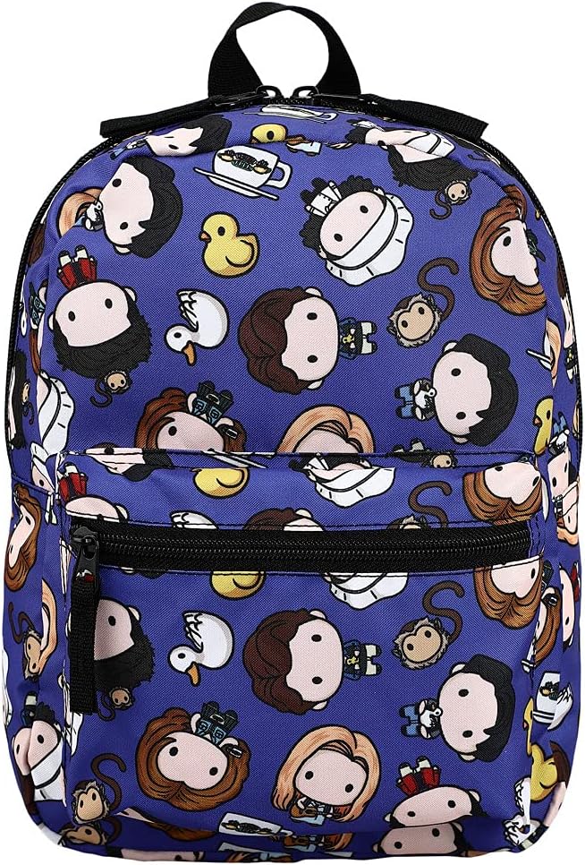 Bioworld Friends TV show Chibi characters Print Mini Backpack