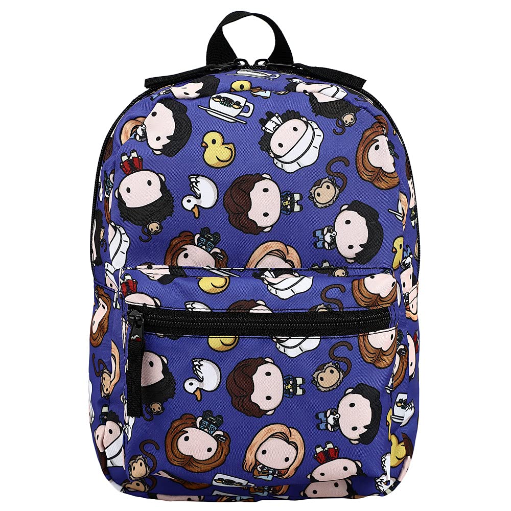 Bioworld Friends TV show Chibi characters Print Mini Backpack
