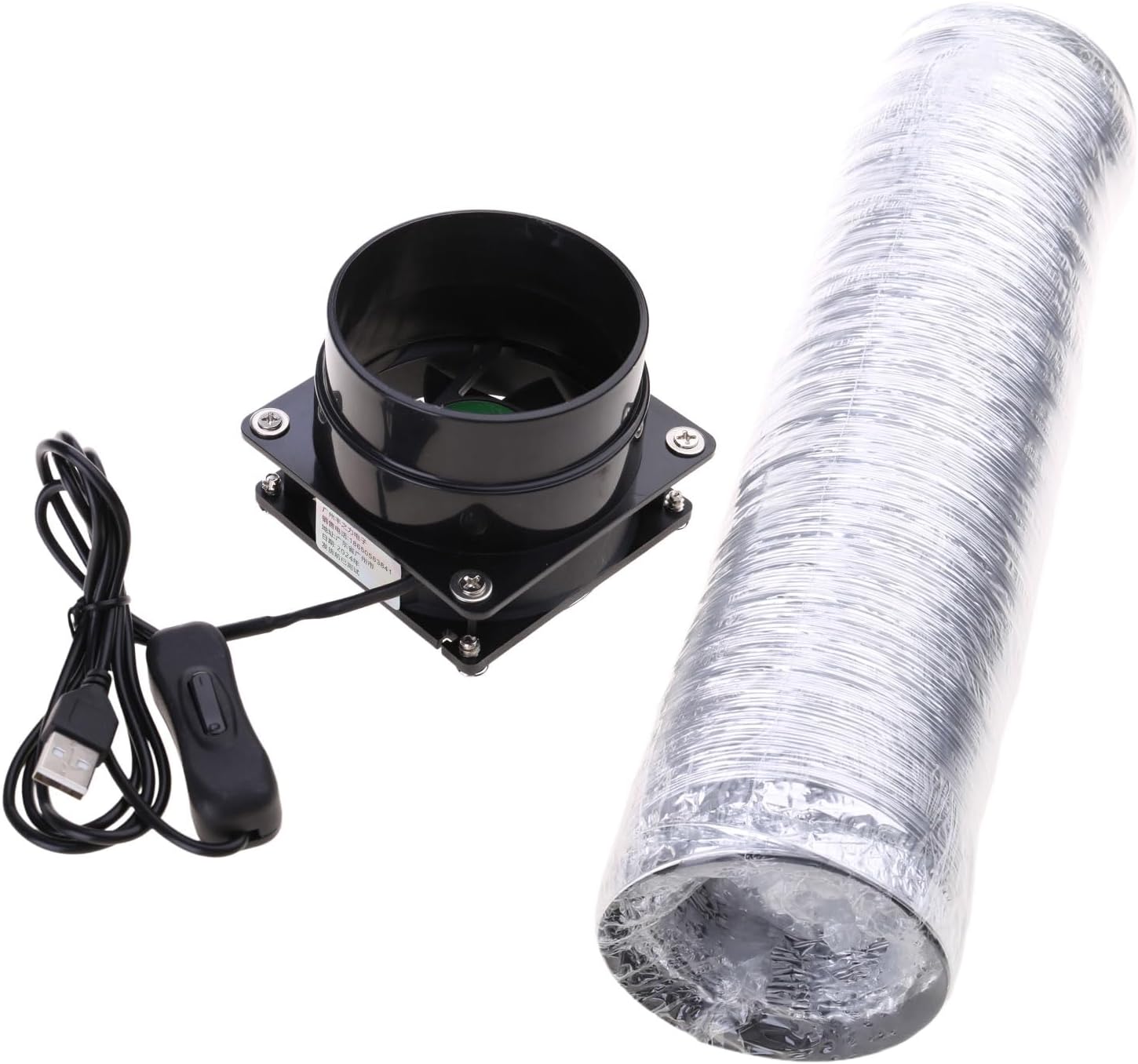 High-Performance Ventilation Fan with Powerful Suction and Duct Pipe for Effective and USB Operated USB Fan