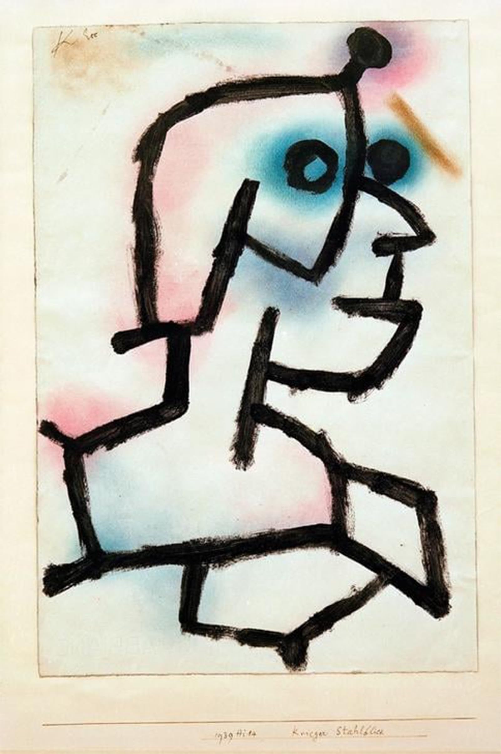 POSTERIIk Famous Animal Posters Vintage Picture Stahlblick by Paul Klee Modern Wall Decor for Home Decor 60x90cm