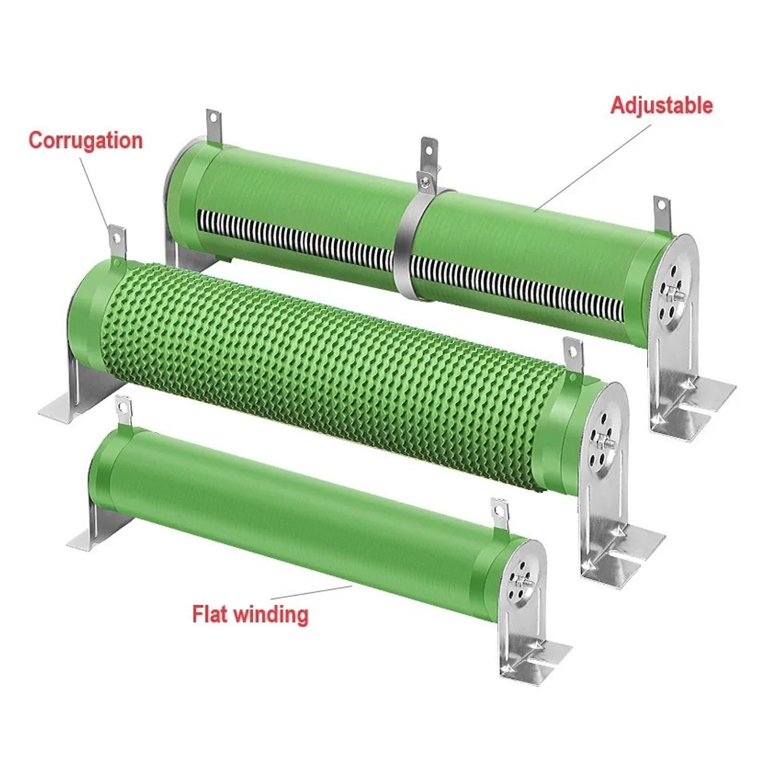 Résistance bobinée ondulée réglable 300 W RX20 - Résistance variable de précision 10R-150R for les applications de circuits(75R)