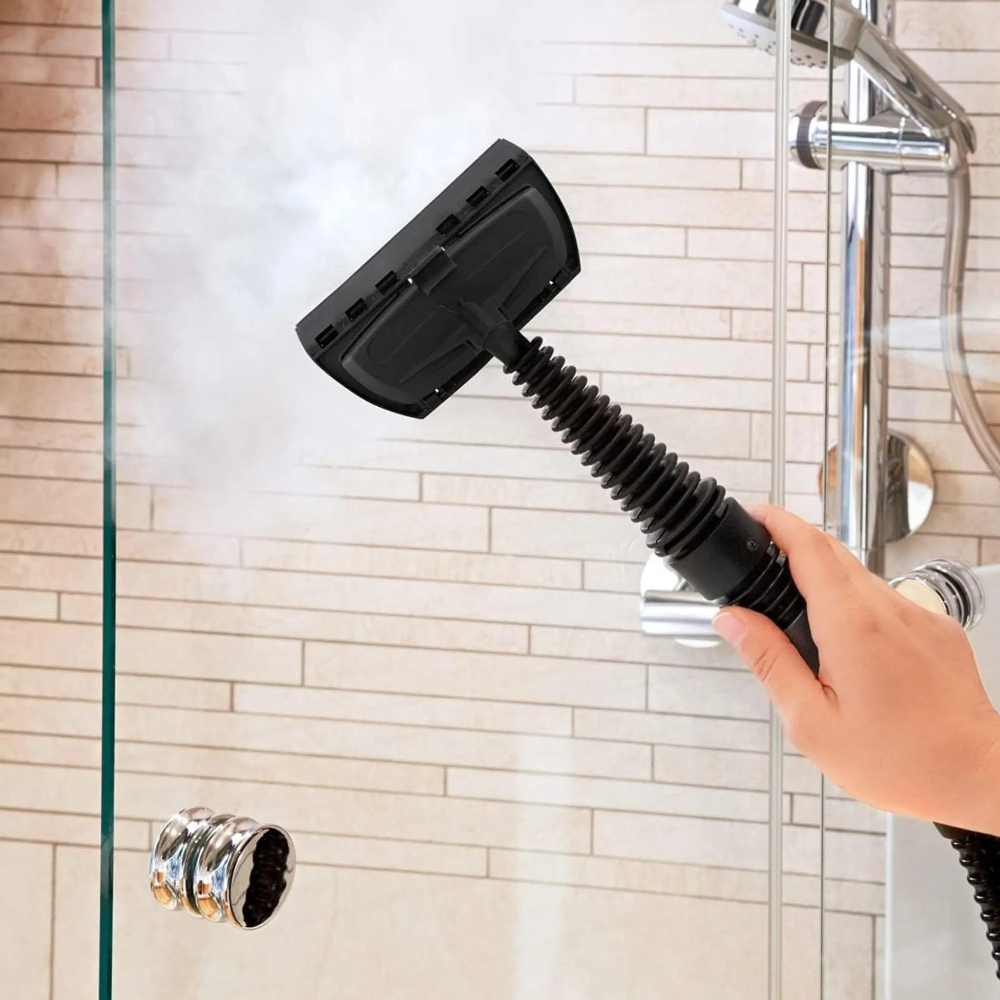 Pulitore a Vapore Portatile Steamla – Scioglie Grasso e Sporco Ostinato, Multiuso per Cucina, Bagno, Auto, con Accessori Inclusi