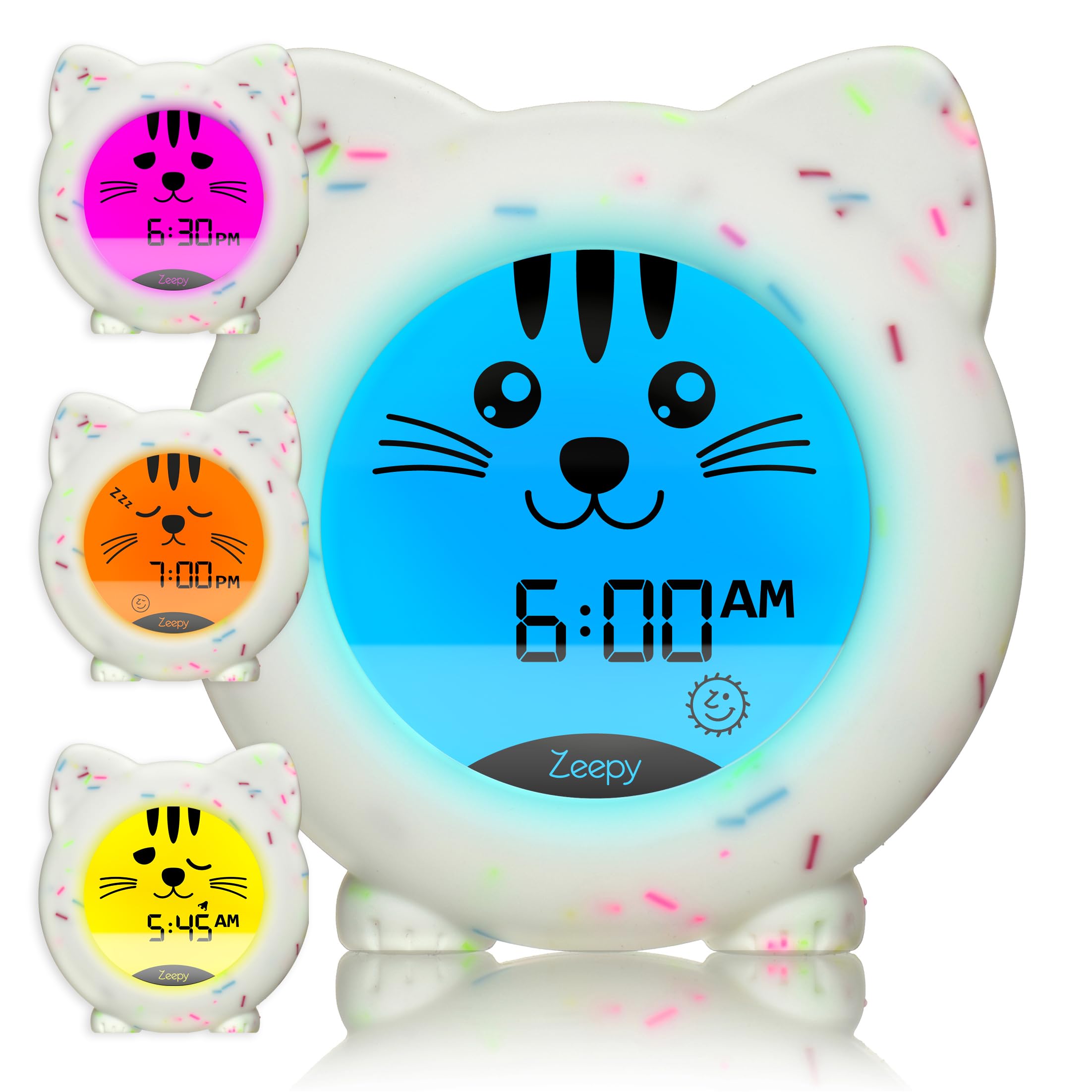 Zeepy 4-Phase Toddler Sleep Trainer Clock - Rechargeable Day Night
