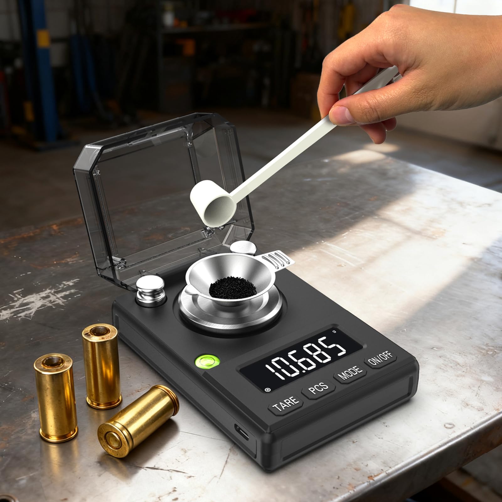 Balance de précision Milligram - 100 g x 0,005 g - Balance de précision pour bijoux - Balance en poudre (BK)