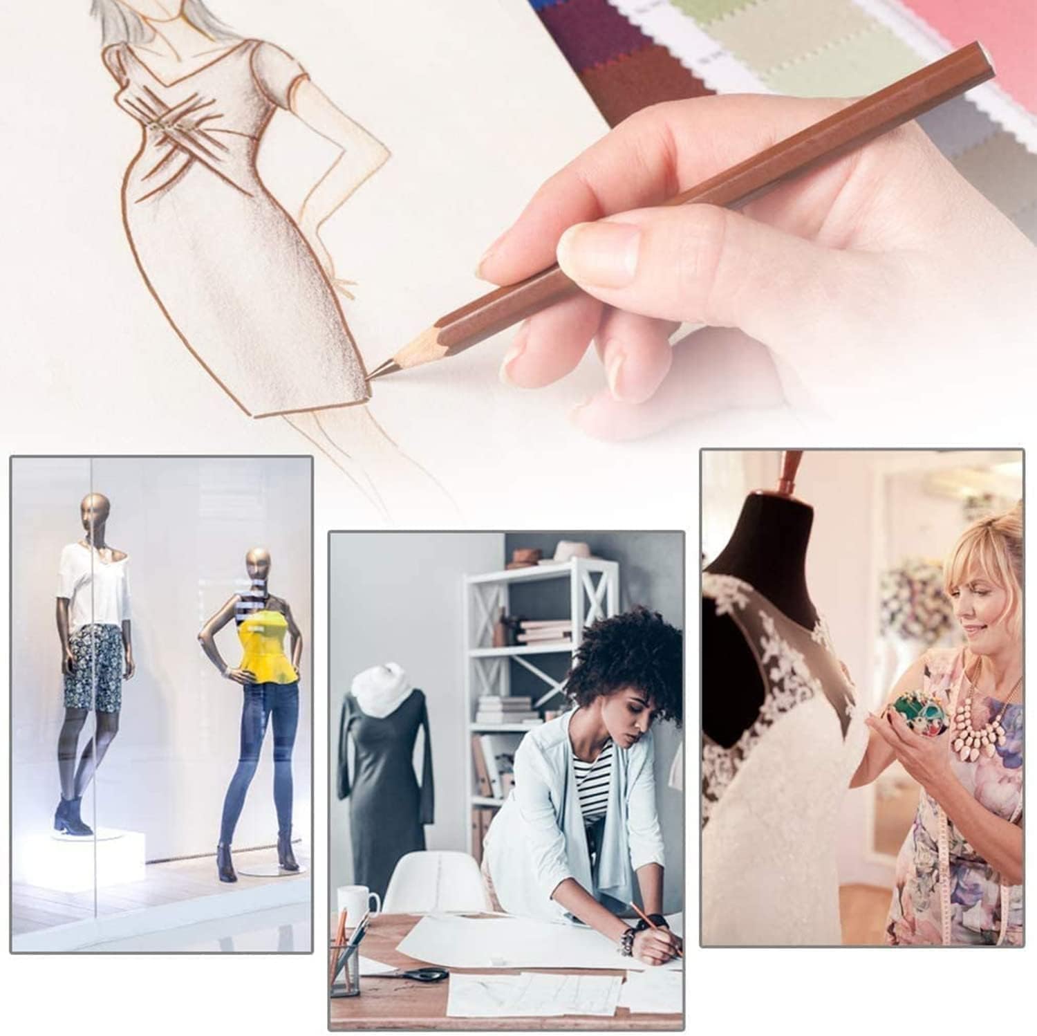 Mannequin Torso, Clothing Form Full Body Manikin Adjustable Detachable Adult Mannequin Stand Realistic (69 inch)