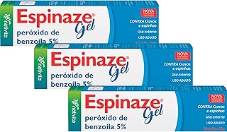 Kit 3 Espinaze Gel 20g Benzoíla 5% n Contra cravos e espinhas