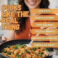 Vista 5 de Proteína vegetal texturizada, sustituto de carne vegana, 100% libre de hexano, fabricada con soja amarilla graduada #1, 100% vegana, fabricada