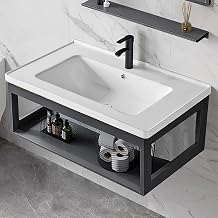 Corner Bathroom Vanity Sink Combo,Compact Bathroom Sink,Bathroom Vanities Cabinet Sink Combo for Small Space, Laundry Tub Sink Combo for Home Kitchen Patio Room61 * 40cm/23.6 * 15.7in