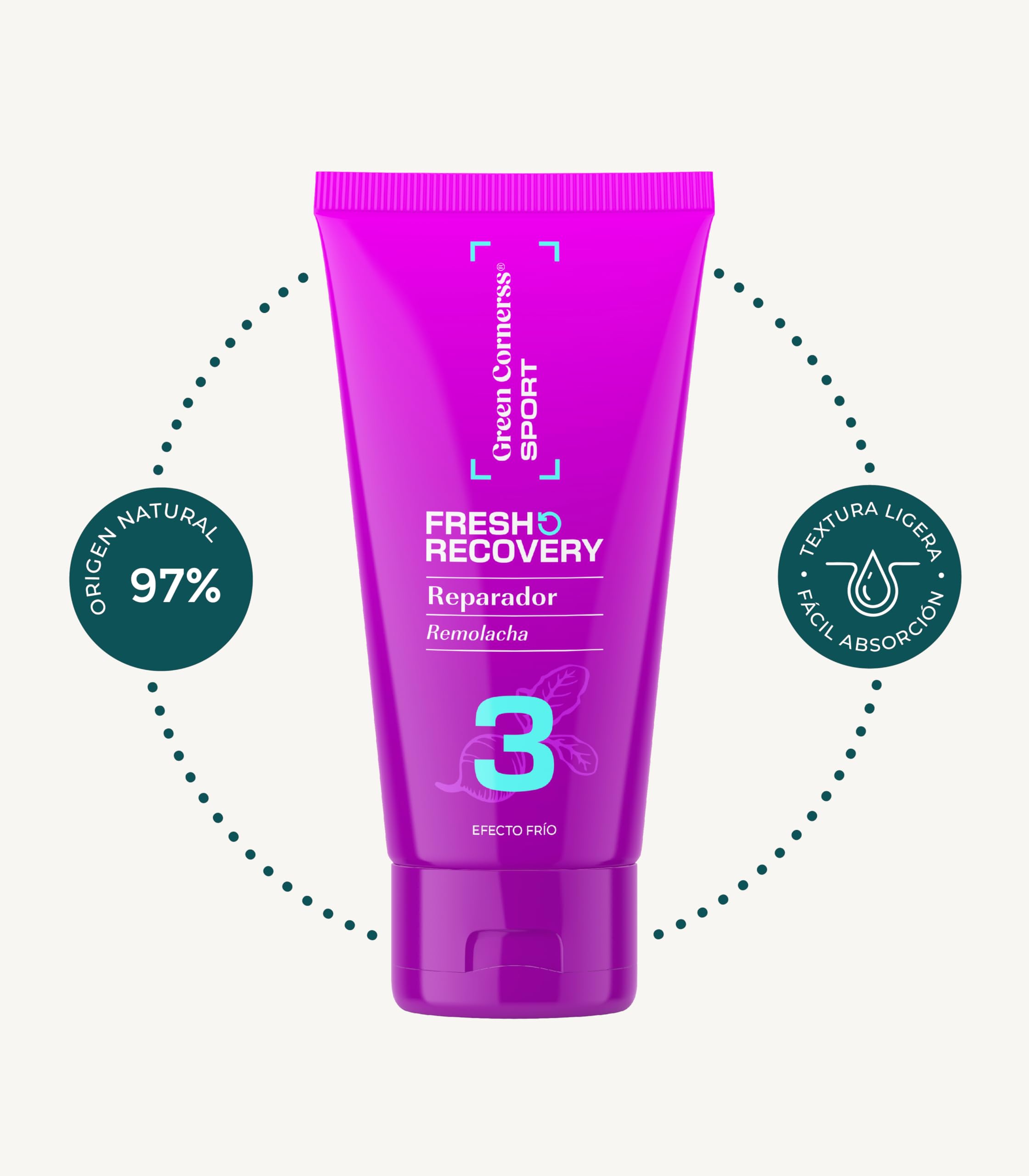 PACK GREEN CORNERSS SPORT BY VERDELISS - Calentamiento Pre-Ejercicio, Anti-Rozaduras y Recuperación Post-Ejercicio, 50ml/30g/50ml