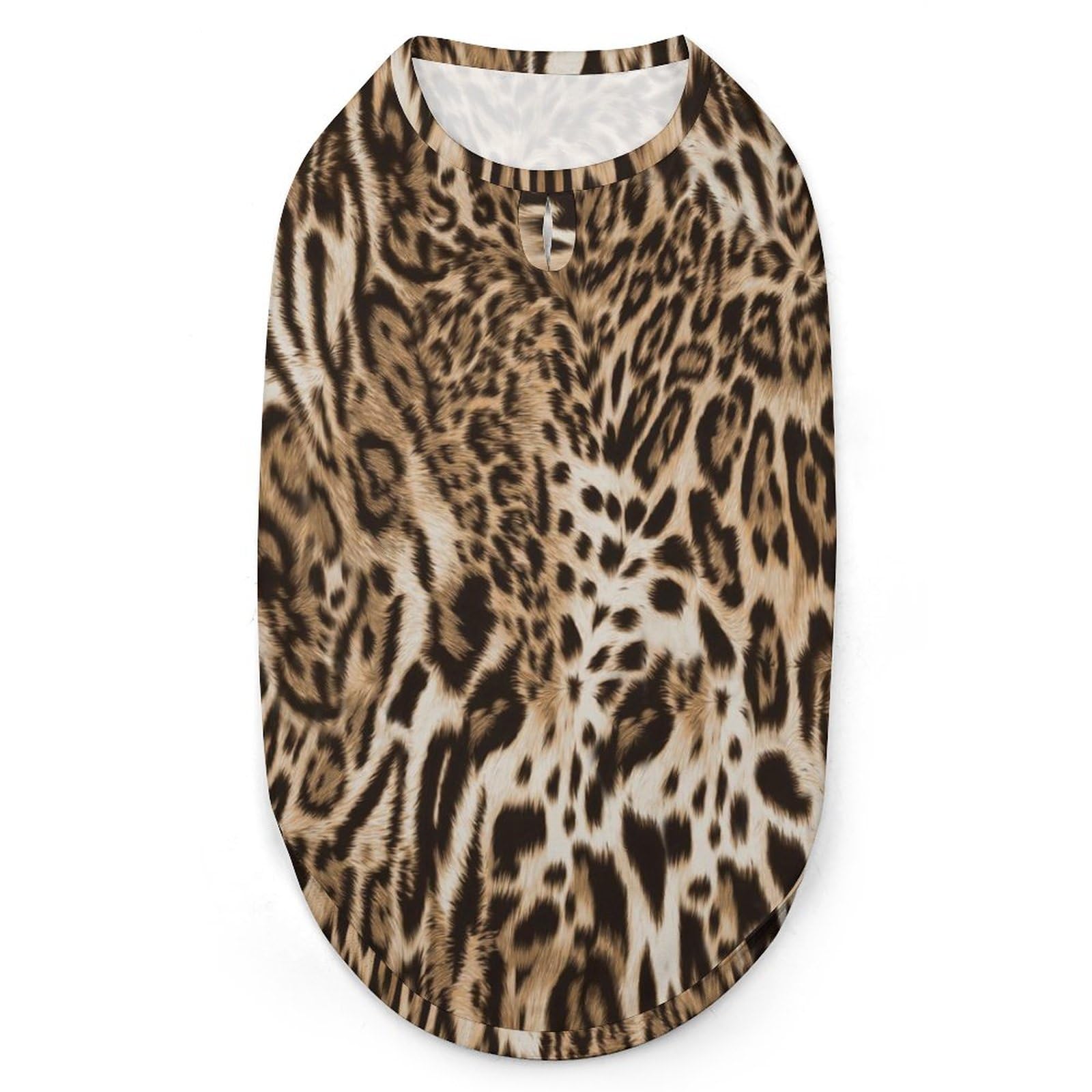 Furry Leopard Skin Dog Shirts Pet Printed Clothes Puppy Shirts Breathable Dog Outfit Soft Dog Sweatshirt for Pet Dogs Cats
