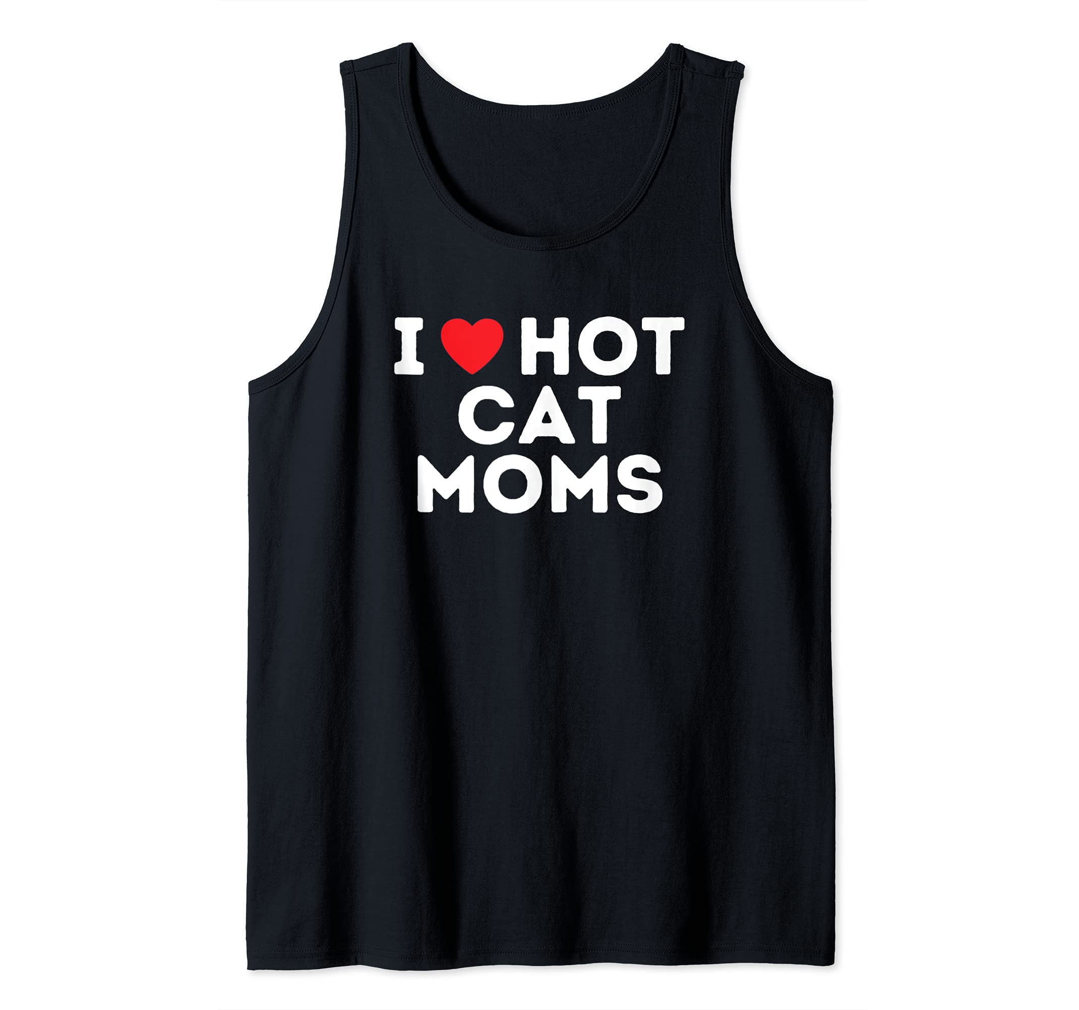 Hot Cat Kitty Kitten Cats Moms Pet Tank Top, Black