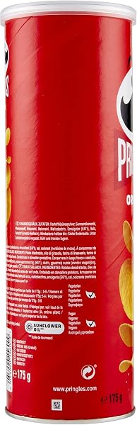 Pringles Original | Snack salato | Chips a base di patate | Vegetariano | Perfette per l'aperitivo | Confezione singola da 175g - 3