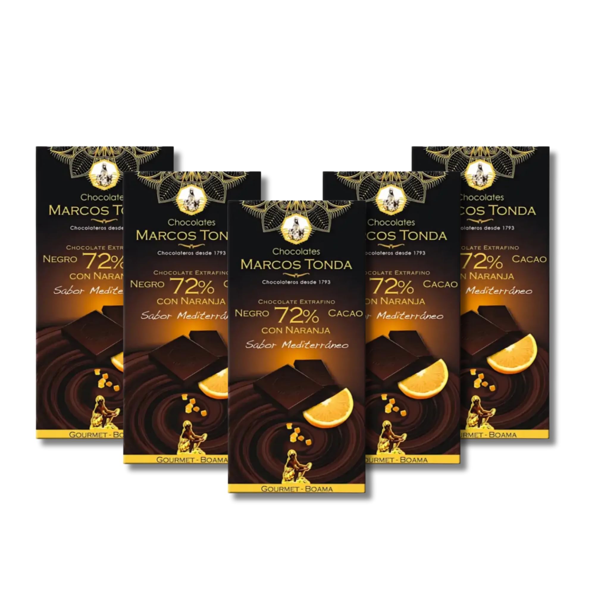 Chocolates Marcos Tonda – Chocolate Gourmet Boama X5 | Chocolate Negro 85% Cacao X5 | Chocolate Sin Azucar Añadido | Chocolates Originales Para Regalar | Desde 1793 — view 16