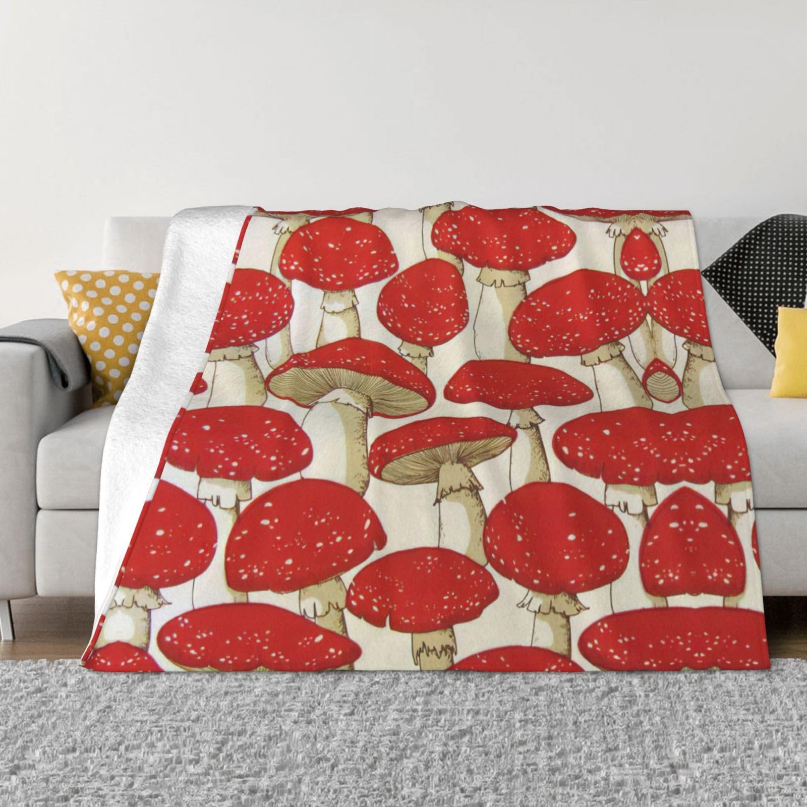 Couverture en flanelle pour camping, voyage et soirées cocooning sur le canapé