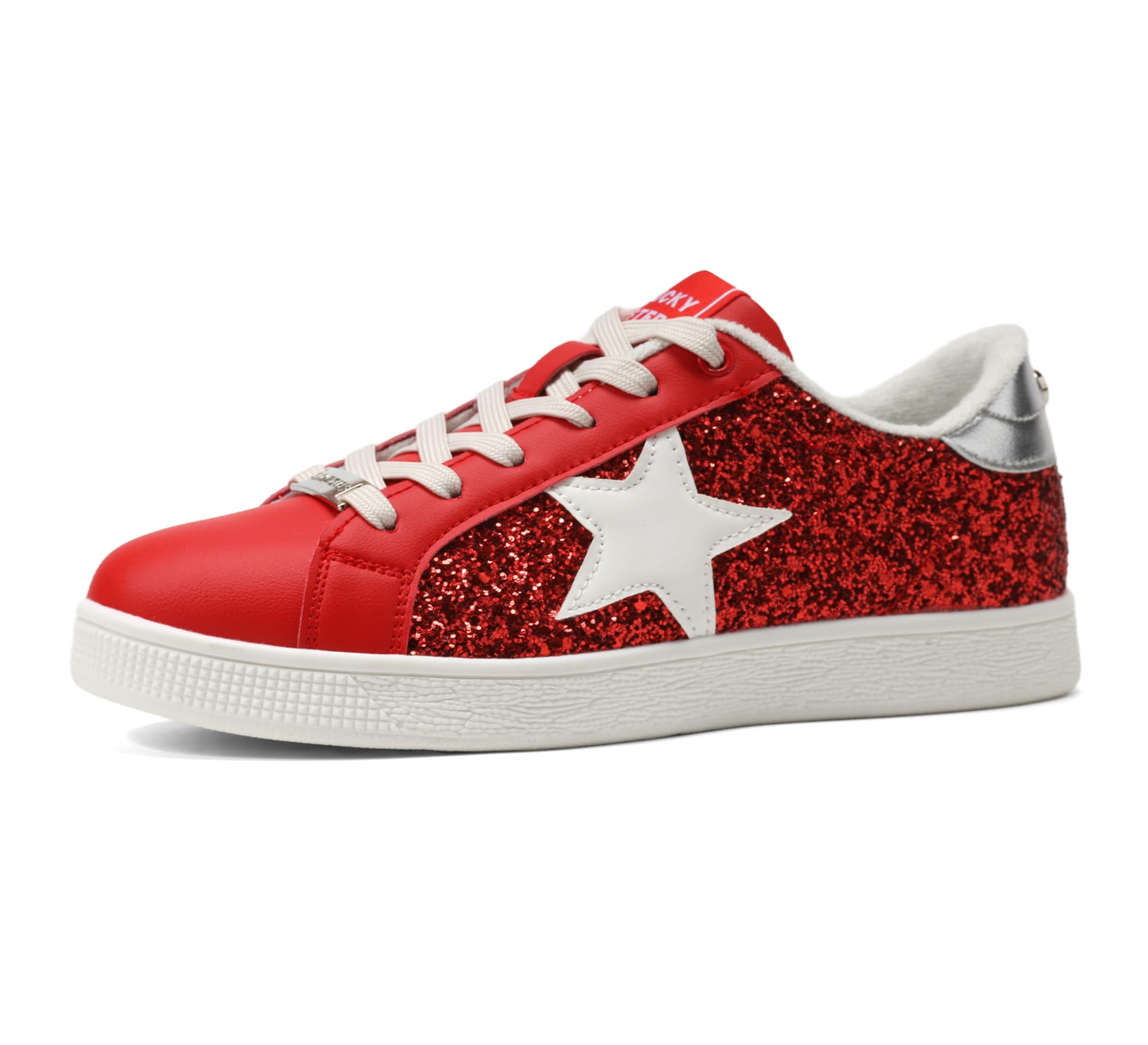 Glitter Fashion Sneakers | Sparkly Bling Shiny Bedazzled Wedding Bridal Shoes for Women