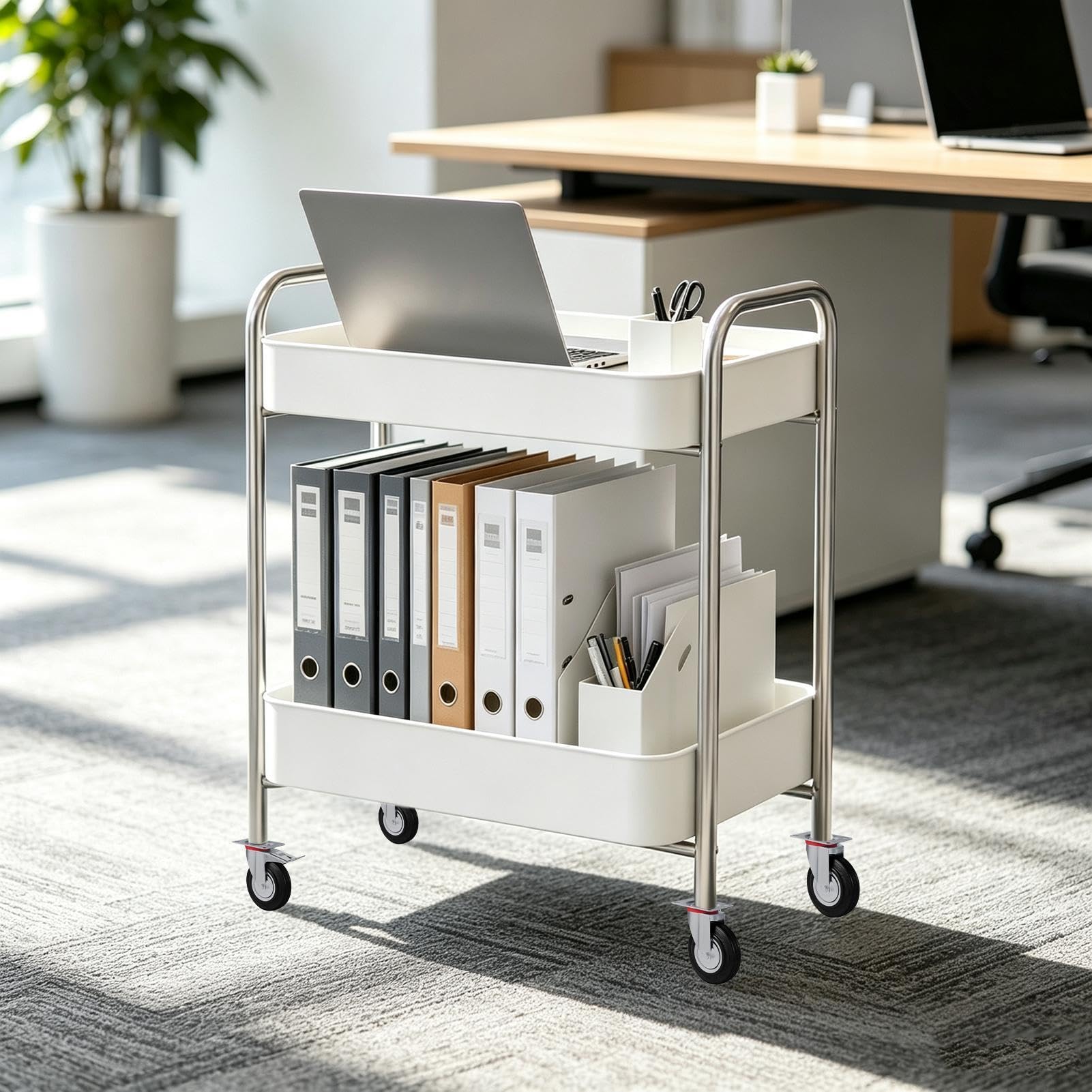 Caster Wheels, Möbelrollen Set, Transportrollen Lenkrollen 4 Stück | 360 Grad Drehung, 4 Stück Set, Bodenschonende Rollen, for Betten, Regale, Arbeitstische, Schränke