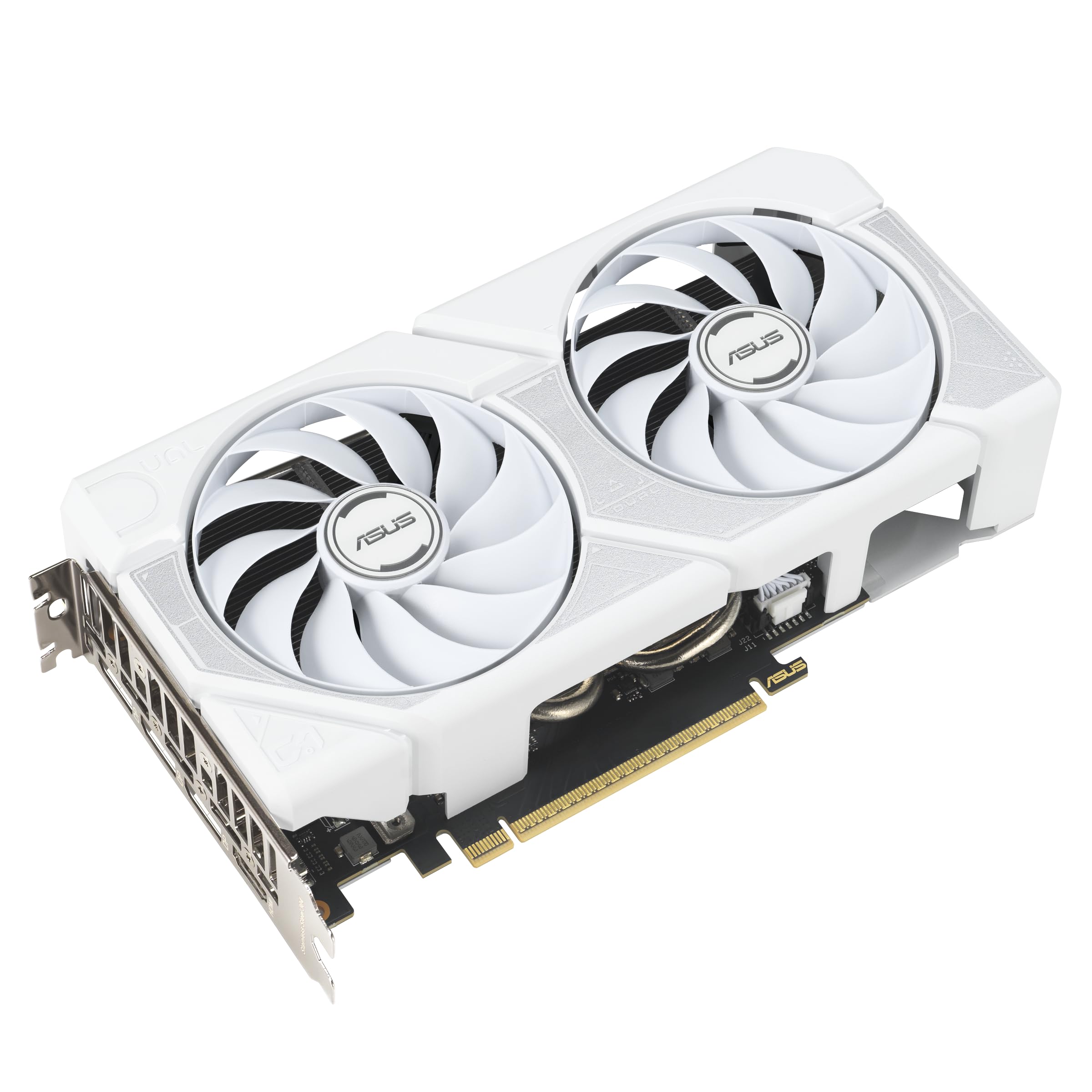 ASUS Dual GeForce RTX 5060 Ti 16GB GDDR7 White OC Edition (PCIe 5.0, 16GB GDDR7, DLSS 4, HDMI 2.1b, DisplayPort 2.1b, 2.5-Slot Design, Axial-tech Lüfterdesign, 0dB Technologie und mehr)