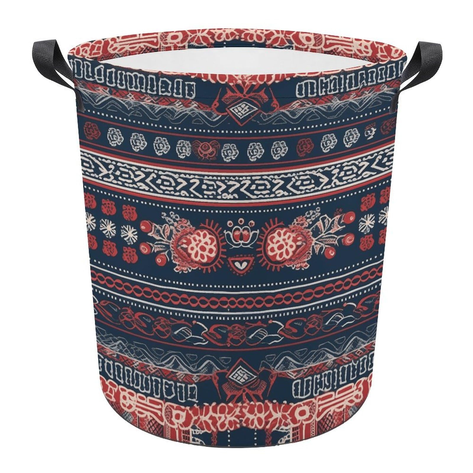 Panier à linge pliable rouge à 6 feuilles pour trier le linge