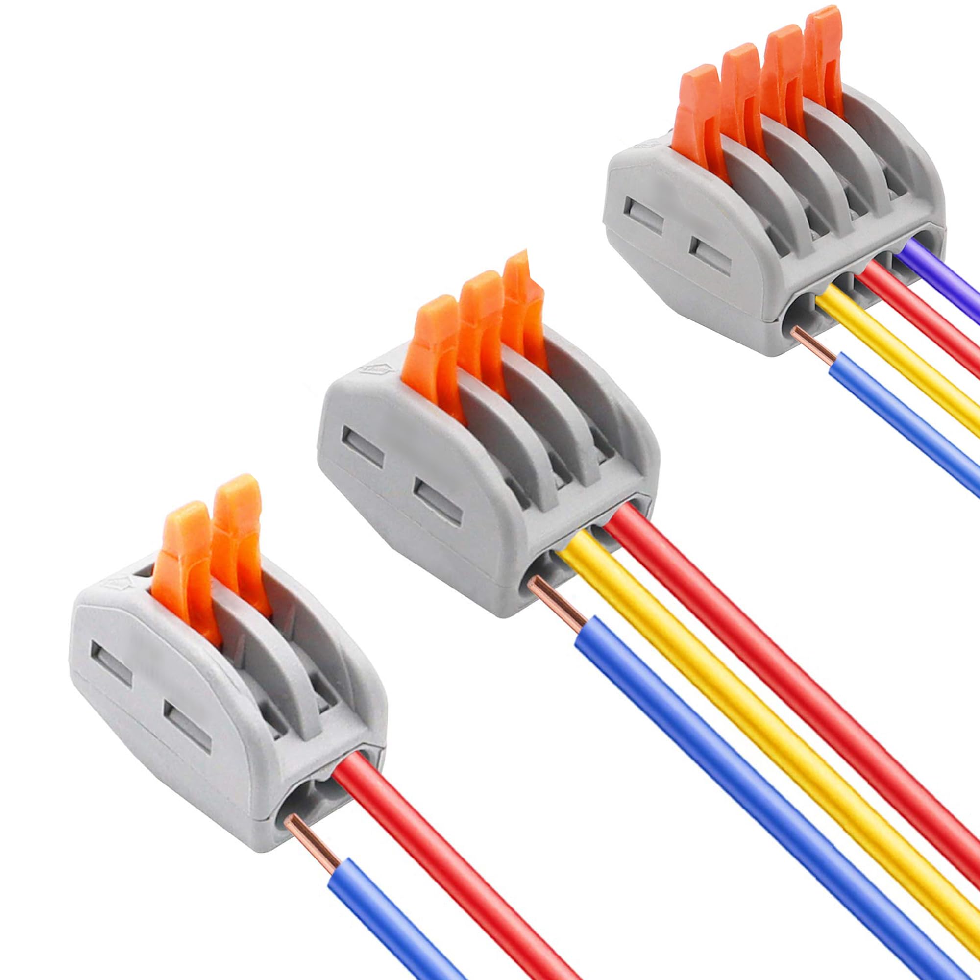 Lever Nut Wire Connectors - 100 Pack -4