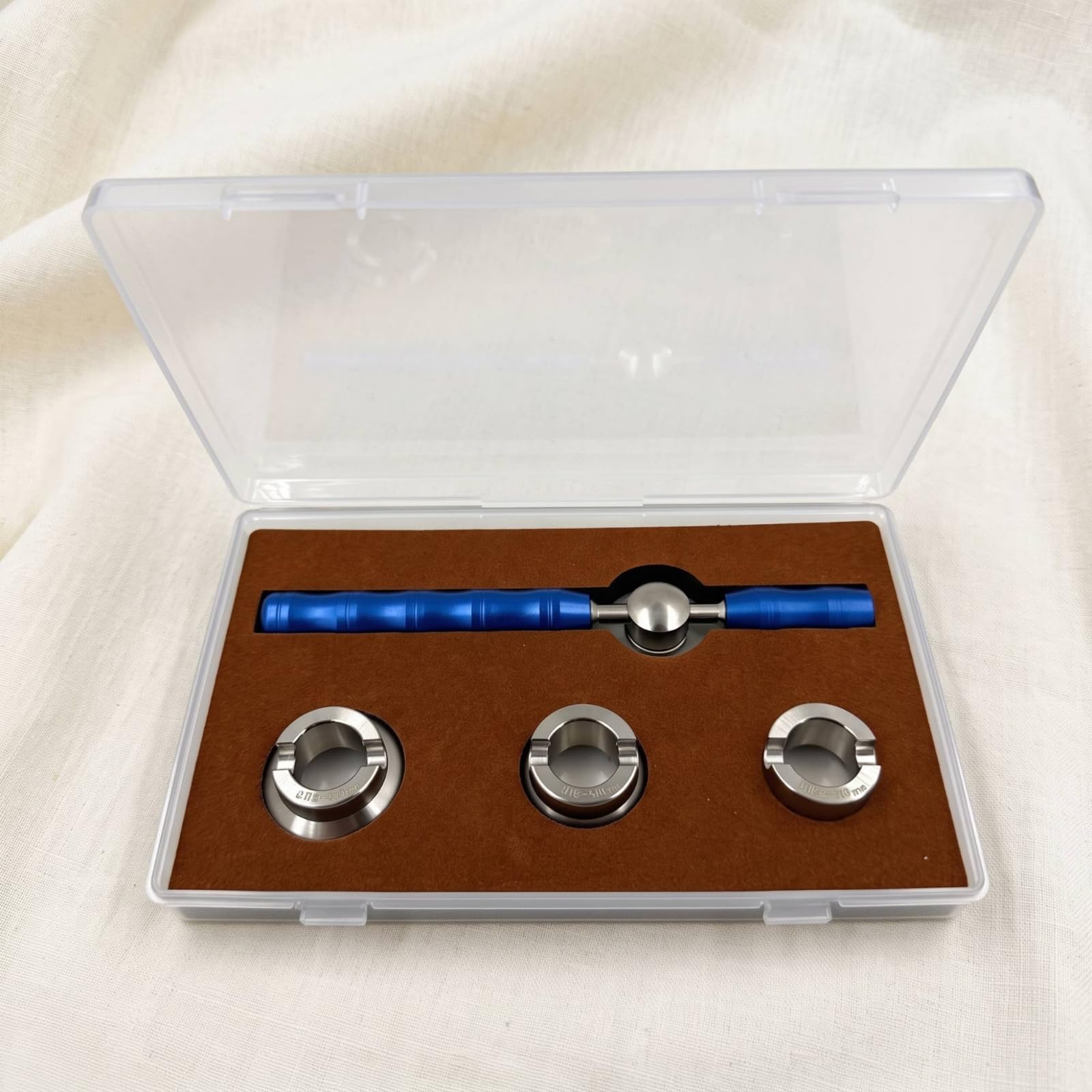 Harilla Abridor de Tapas de Reloj Herramienta Ajustable Llave de Fondo Extractor de Acero Inoxidable con Cabezales Intercambiables y Agarre Firme Adecuado