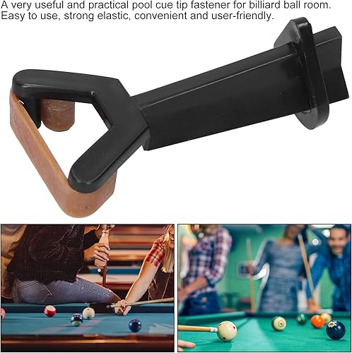 Miniatura 2 de Juego de abrazaderas de punta de taco de piscina profesional (paquete de 3) Herramienta de reparación de sujetadores de goma elástica para