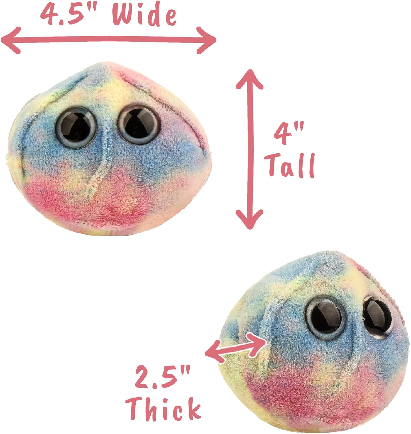 GIANTmicrobes Stem Cell Plush - Learn About Science and Reproduction with This Fun Gift, Memorable Gift for Doctors, Students, Scientists, Fertility Experts, and All with a Healthy Sense of Humor