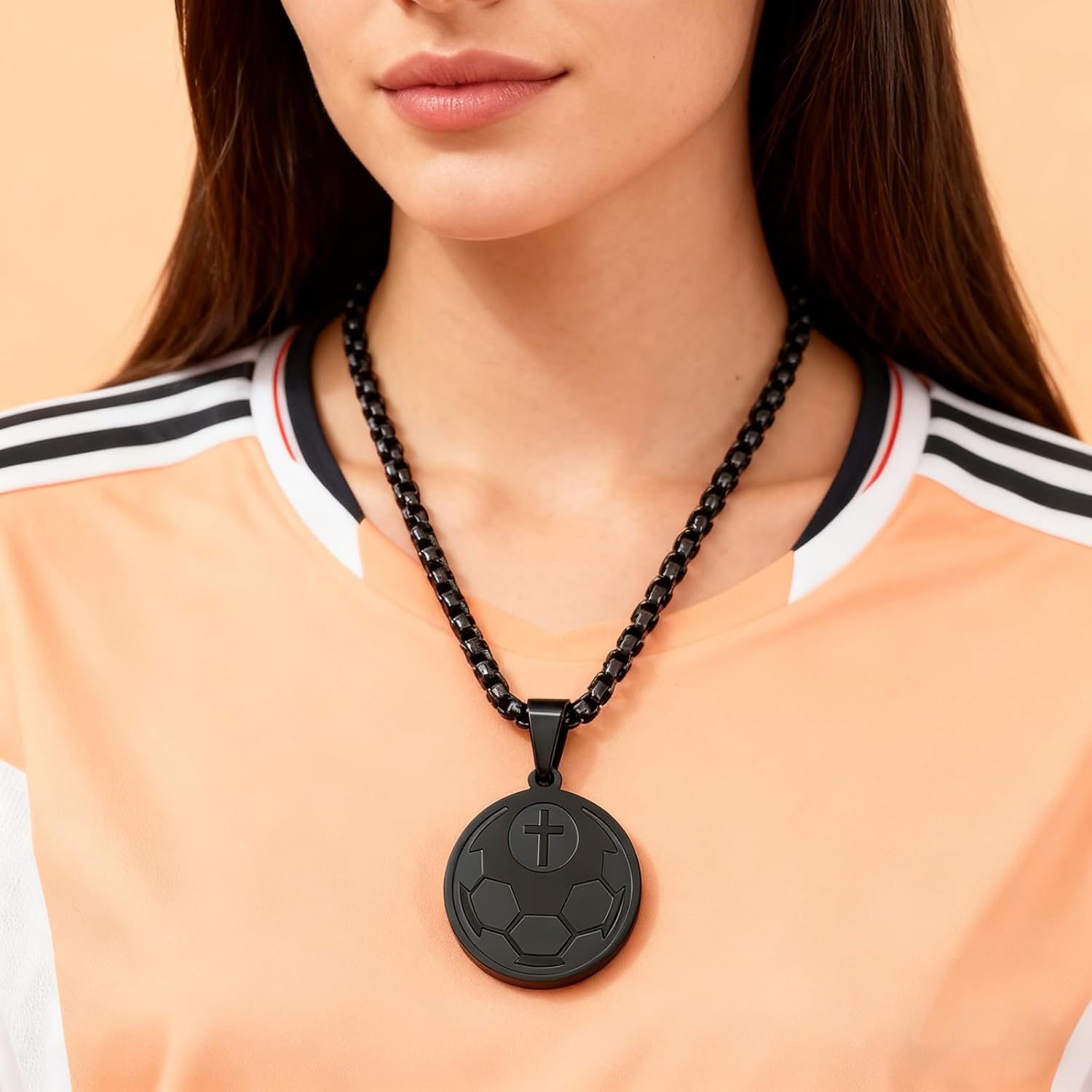 Sports Pendant Necklace Baseball Football Soccer Basketball Volleyball Team Coach Gift Inspirational Pendant for Teenboys Teengirls - Image 6