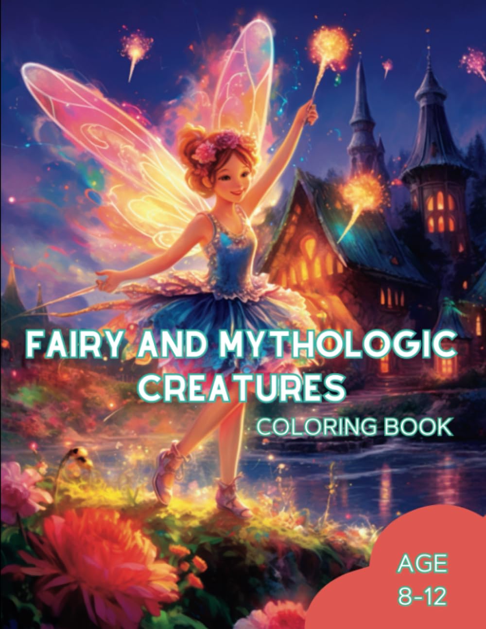 FAIRY AND MYTHOLOGIC CREATURES COLORING BOOK: for Kids age 8-12